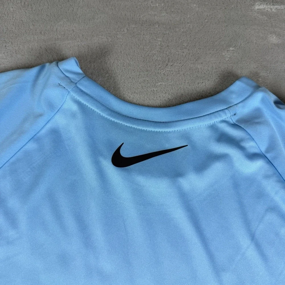 Nike Swim Mens M Dri-FIT Performance Shirt UV Protection Blue Sun Tee New